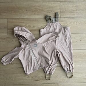WHEAT Kids Rain Jacket and Overalls